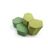 Coloured pouf waiting room - Bazalto