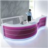 Reception desk with glass top - Valde