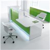 Linear reception desk with desk - Valde