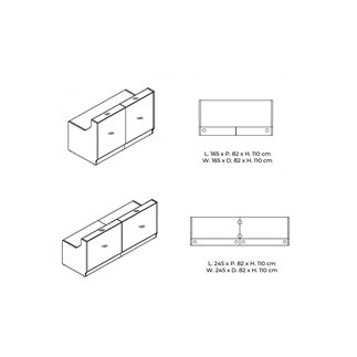 Bancone Reception - Linea | Arredo per Ufficio | ISA Project