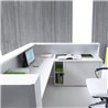 Corner reception desk with desk - Linea