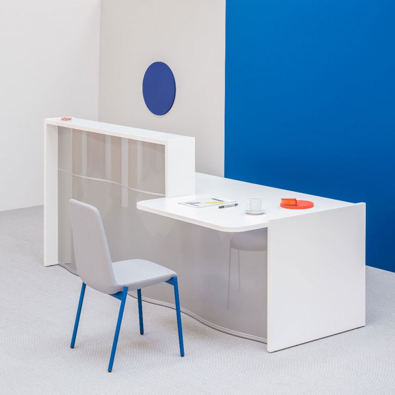 Bancone reception con desk basso - Wave | ISA Project