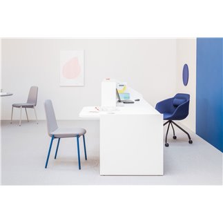 Bancone reception con desk basso - Wave