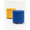 Pouf covered with or without wheels - Mix