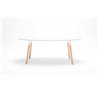 Conference table with wooden legs - Ogi W