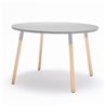 Small meeting table with wooden legs - Ogy W