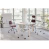 Small meeting table with wooden legs - Ogy W