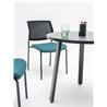 Small meeting table with metal legs - Ogy A