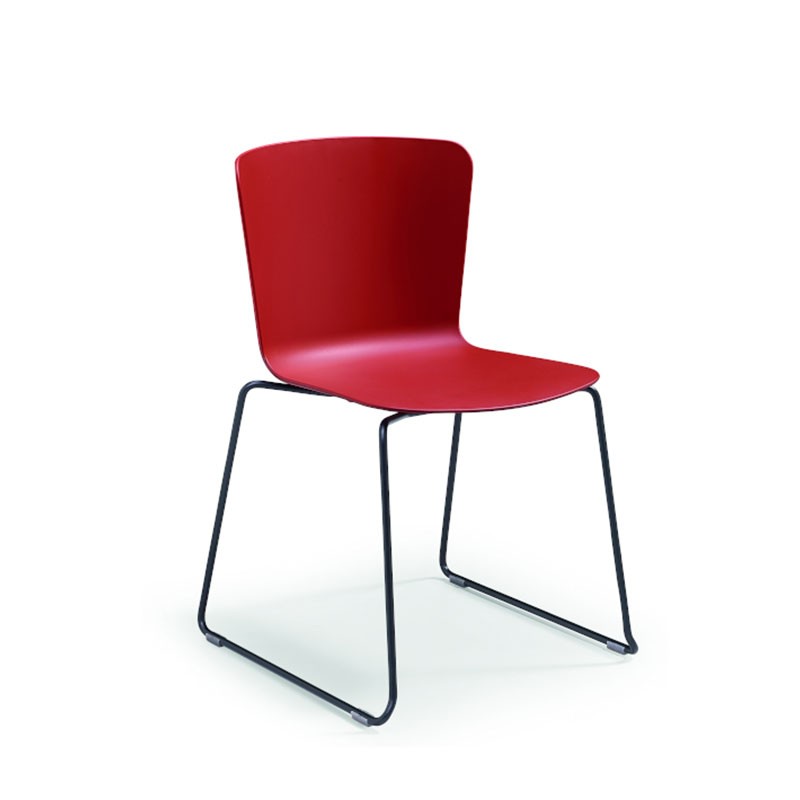 Sedia impilabile con gambe a slitta - Calla | Midj