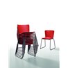 Stackable chair with sled legs - Calla