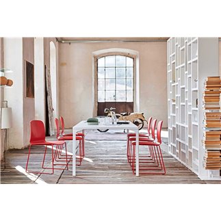 Rectangular steel table - Armando |  Midj