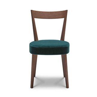 Design Wooden Chair with Velvet Cushion Seat - Odeon | ISA Project