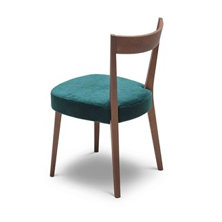 Design Wooden Chair with Velvet Cushion Seat - Odeon | ISA Project