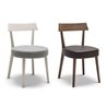 Beech Wood Chair with Eco-Leather Cushion Seat - Ariston