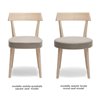 Beech Wood Chair with Eco-Leather Cushion Seat - Ariston