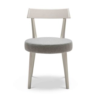 Beech Wood Chair with Eco-Leather Cushion Seat - Ariston | Origins 1971