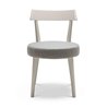 Beech Wood Chair with Eco-Leather Cushion Seat - Ariston