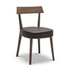 Beech Wood Chair with Eco-Leather Cushion Seat - Ariston