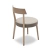 Beech Wood Chair with Eco-Leather Cushion Seat - Ariston