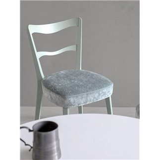 Restaurant Wood Chair Upholstered in Eco-Leather - Eden | Origins 1971