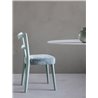 Restaurant Wood Chair Upholstered in Eco-Leather - Eden