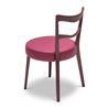 Restaurant Wood Chair Upholstered in Eco-Leather - Eden