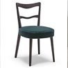 Restaurant Wood Chair Upholstered in Eco-Leather - Eden