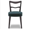 Restaurant Wood Chair Upholstered in Eco-Leather - Eden