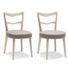 Restaurant Wood Chair Upholstered in Eco-Leather - Eden