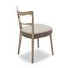 Restaurant Wood Chair Upholstered in Eco-Leather - Eden