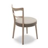 Restaurant Wood Chair Upholstered in Eco-Leather - Eden