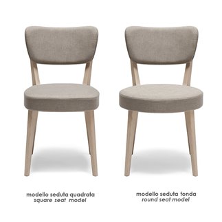 Restaurant Chair with Velvet Cushion Seat - Capitol Soft | Origins 1971