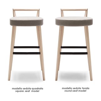 Design Bar Stool with Cushion Seat - Metro | Origins 1971