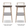 Design Bar Stool with Cushion Seat - Metro