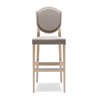 Vintage Design Bar Stool with Cushion Seat - Blason