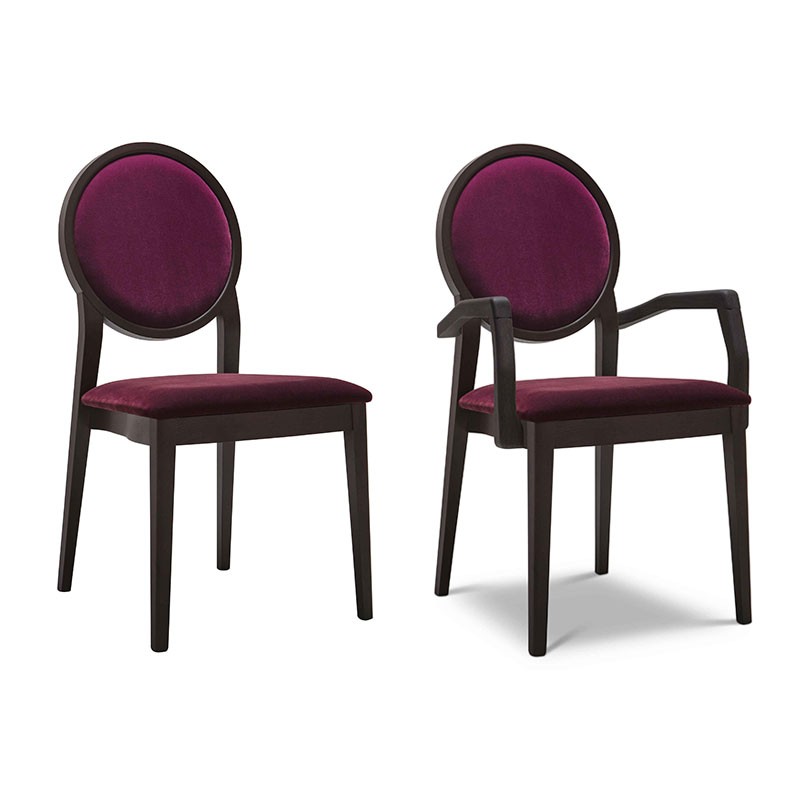 Vintage Restaurant Chair in Velvet - Medaillon | Origins 1971