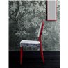 Wood Chair with Cushion Seat and Armrests - Medaillon