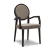 Wood Chair with Cushion Seat and Armrests - Medaillon