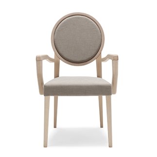 Wood Chair with Cushion Seat and Armrests - Medaillon | Origins 1971