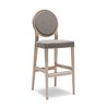 Vintage Bar Stool with Backrest - Medaillon