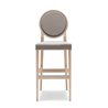 Vintage Bar Stool with Backrest - Medaillon