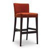 Fixed High Stool in Velvet with Backrest - Noblesse