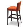 Fixed High Stool in Velvet with Backrest - Noblesse