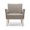 Eco-Leather Lounge Armchair with Back and Armrests - Noblesse