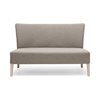 120 cm 2 Seater Sofa in Wood and Velvet - Noblesse