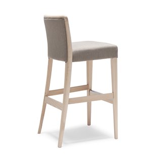 High Design Stool in Wood with Cushion Seat - Nob | Origins 1971