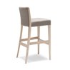 High Design Stool in Wood with Cushion Seat - Nob