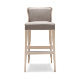 High Design Stool in Wood with Cushion Seat - Nob | Origins 1971