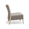 Wood and Fabric Armchair with Cushion Seat - Nob