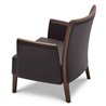 Wood and Fabric Lounge Armchair for Waiting Room - Nob